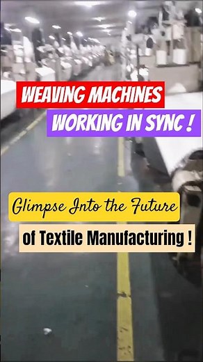 Nonstop Fabric Production - Watch These High-Speed Weaving Machines in Action!