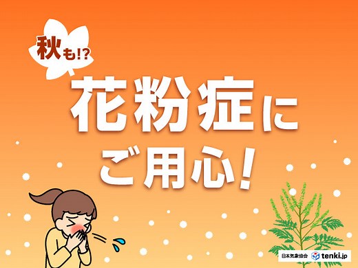 秋も花粉症にご用心！秋花粉の種類と飛散時期、対策(季節・暮らしの話題 2025年09月18日) - tenki.jp