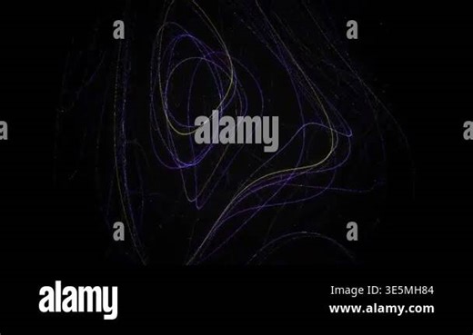 Animated blue lines on black background Stock Video Footage - Alamy
