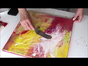 Acrylmalen auf Leinwand, ein spannendes Acrylbild malen, acrylic painting step by step