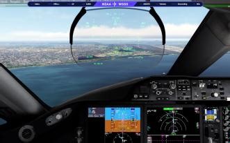 [Prepar3D V5]请欣赏1.97g的落地 QW789落地WSSS RWY02L