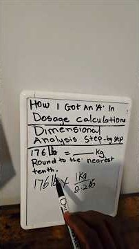 Dosage Calculations for Nursing Students | Pounds to Kg 💊 #Shorts
