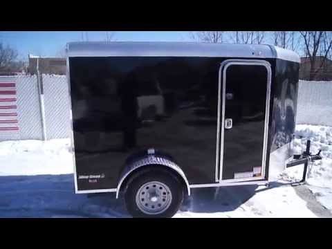 Cargomate UT58SA Outlaw Enclosed Single Motorcycle Trailer - Black