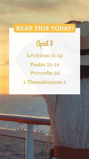 Rejoice in the Lord's mercy this morning! (Psalm 13:5) -- April 8 #biblereadingplan