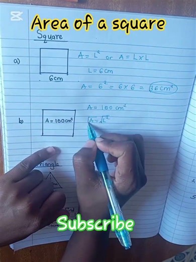 how to find area of a square, how to find one side of a square given the area, square root