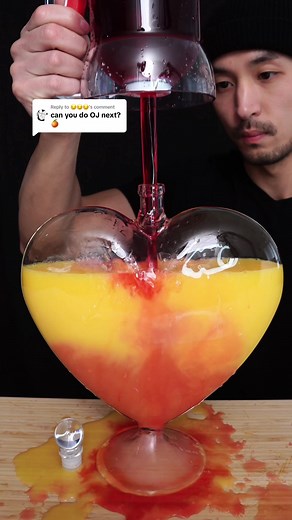 Satisfying ASMR Drink Videos with Orange Juice and Cranberry Juice