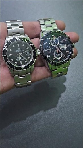 Rolex Submariner vs TAG Heuer Carrera Calibre 16 #rolexsubmariner #tagheuercarrera #watchcomparison