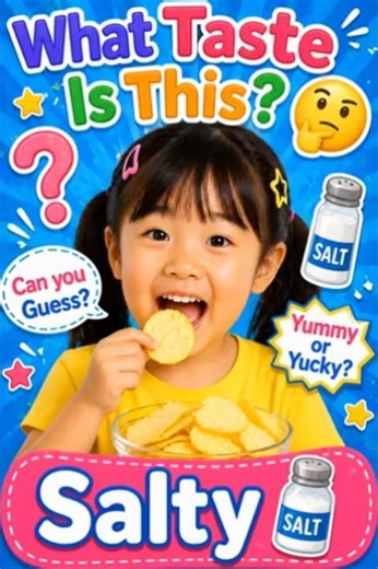 What Taste Is This? 🤔 | Salty 🧂 #kidslearning #educationalvideos