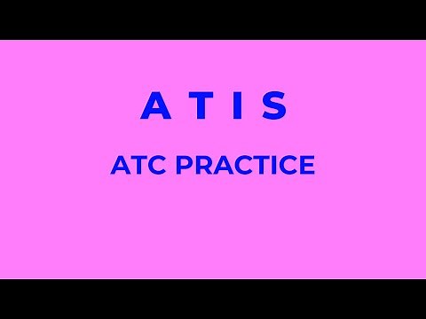 Real ATC ATIS Practice ATC #1 (with subtitles)