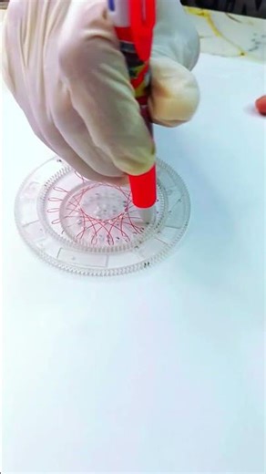 How many rotations did the pen make in total??