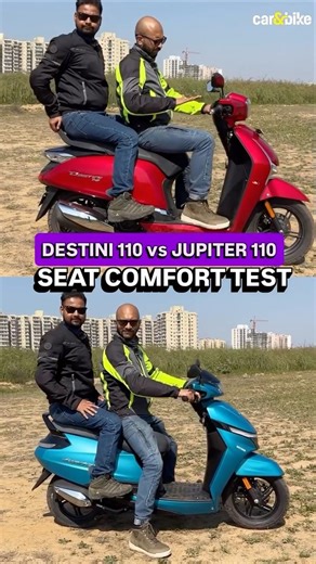 Hero Destini 110 vs TVS Jupiter 110 | Seat Comfort Test 🔥