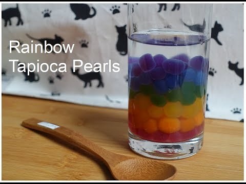 How to make Rainbow tapioca pearls (彩虹珍珠)