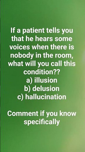 illusion vs delusion vs hallucination, easy tricks to remember #nursingstudents #norcet