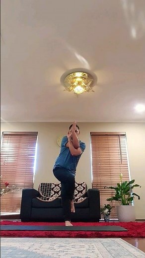 Eagle Pose Yoga Tutorial For Beginners