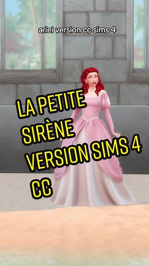 La Petite Sirène Ariel dans Sims 4 : CC et Dessins