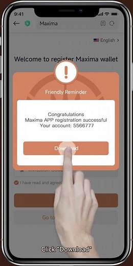 STEP 1 - Maxima APP Registration, Download & Log In Tutorial Video English