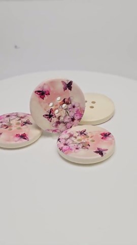 6 Pc Butterfly Wooden Buttons, Floral Sewing Buttons, Decorative Buttons, 30mm - Etsy