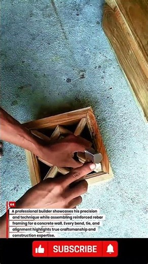 Skilled Mason Demonstrates Perfect Wall Rebar Framing