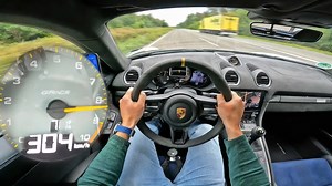 Porsche 718 GT4 RS – 304 KM/H Autobahn Top Speed!
