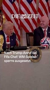 Trump soll Sperre für WM-Spieler nach Roter Karte aufheben lassen haben