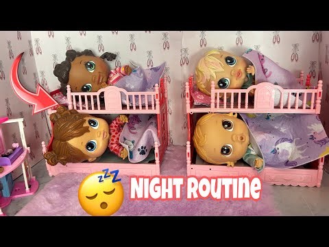 Baby alive crib life dolls Night routine 😴 in NEW house 🏠
