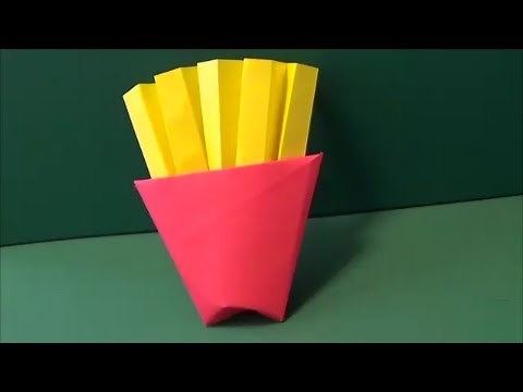 おいしそうな「ポテト」折り紙 Delicious"Potato" origami