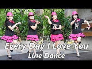 Every Day I Love You│Line Dance by Janet Ge│Demo & Walk Through║每一天都愛妳│排舞│含導跳│4K