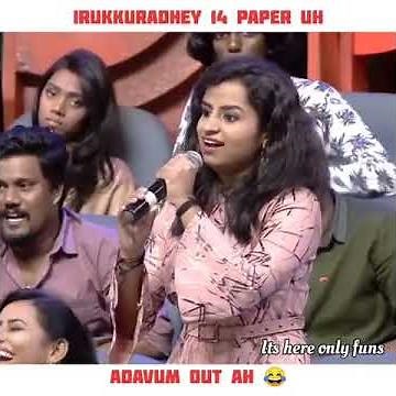 Shivangi fun in neeya Naana show 😘😘