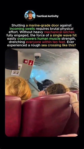Holding Ferry Door Against Waves #maritime