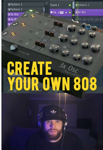This is how I make 808s with ONLY 3xOSC… Producers keep downloading 808 packs and wonder why they all sound the same. Your identity doesn’t come from files. It comes from your skills. 3xOSC is a powerful starting point, don’t sleep on it. #flstudio #sounddesign #beatmaker #3xosc #stockplugin