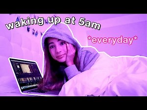 waking up at 5AM EVERYDAY for a week *productive & life changing morning habits*
