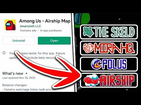 HOW to PLAY AIRSHIP MAP in AMONG US! (MOBILE/PC)