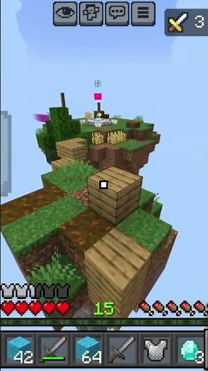 Minecraft skywars PVP gameplay in ground