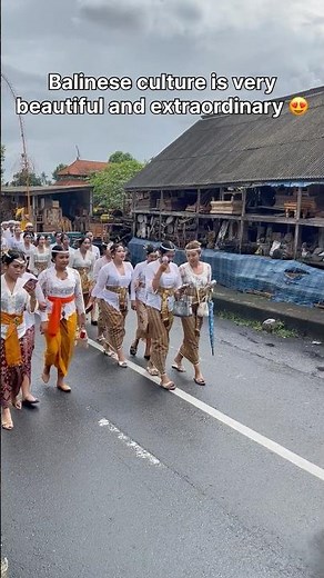 Balinese culture is very beautiful and extraordinary