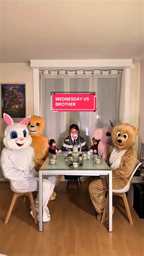 WEDNESDAY VS BROTHER #foryouu #fyp #pourtoi #papa #dad #sister #wednesday #netflix
