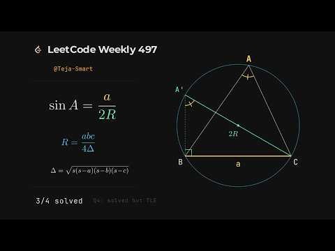 LeetCode Weekly Contest 497 | Teja - Smart | Live Screencast