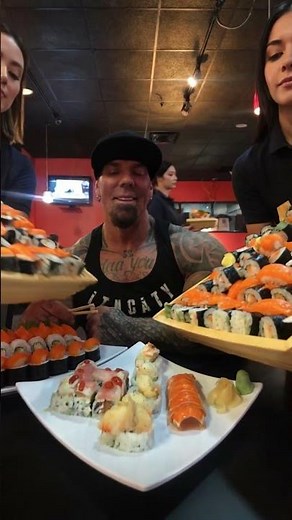 Have you tried Rich Piana's 8 hour sushi workout?! #RichPiana #5PercentNutrition #Sushi #Foodie