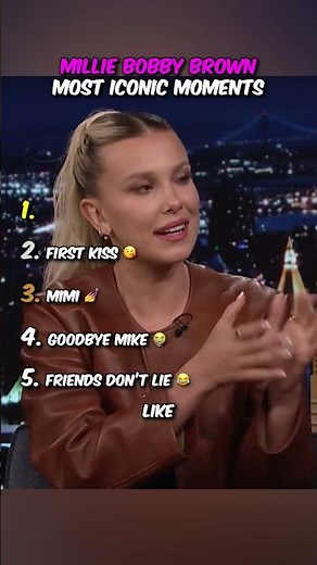 Millie Bobby Brown most iconic moments 😂 #milliebobybrown #strangerthings