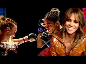 Halle Berry Broke Two Ribs From A Kick By UFC Champion Valentina Shevchenko | The Graham Norton Show