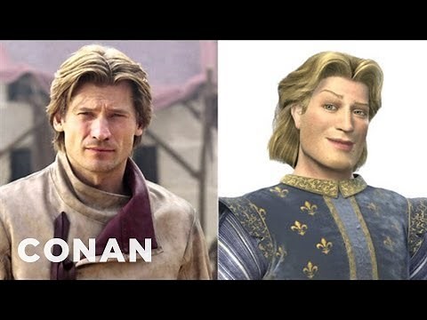 Jaime Lannister Looks Just Like Prince Charming From "Shrek" | CONAN on TBS