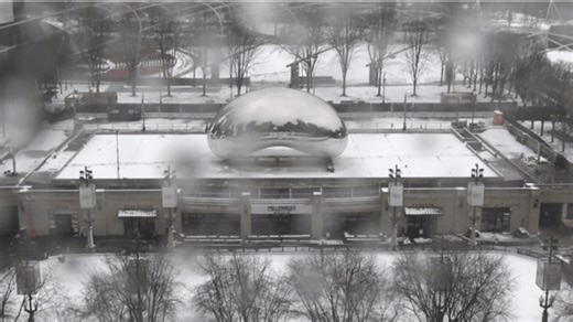 Look live: What Millennium Park looks like as snowstorm pummels Chicago