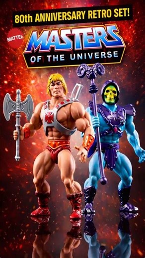 ⚔️ Masters of the Universe Origins Mattel 80th Anniversary Retro Set | Target #mastersoftheuniverse