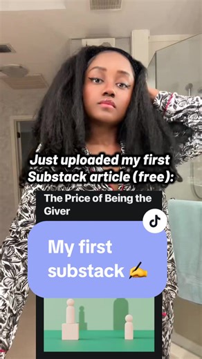 Back to my original roots in journalism ✍️ When you’re constantly filling the cups of others but rarely do they reciprocate for you — it’s draining. And often it leads to being put on a pedestal that you never wanted to be on in the first place. #substack #writer #author #essays #videoessay