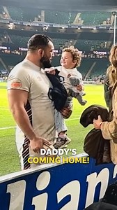 That’s you told Ellis! ❤️😌 This is TOO cute! England rugby player Ellis Genge has a cute moment with his daughter after his sides' dramatic victory over France! BBC Sport #SixNations #Rugby #EllisGenge #Cute | BBC One