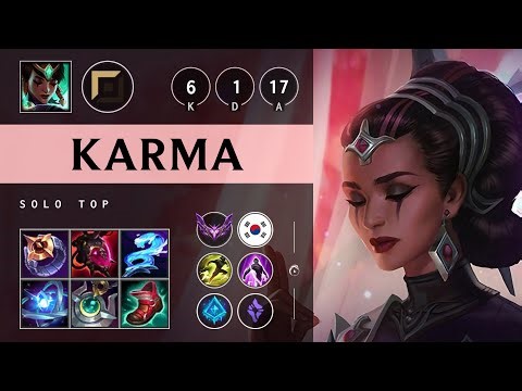 Karma Top vs Fiora - KR Master Patch 25.14