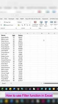 Master the FILTER Function in Excel | Quick Excel Tip #computerwallahengineer