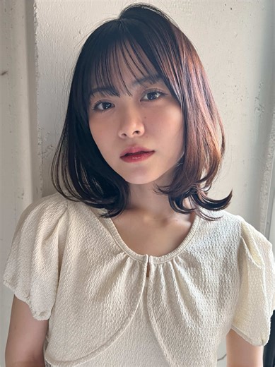 外ハネレイヤーボブ🌿 ワンカールで簡単セット出来ちゃいます🌟 一度お任せください🫧 #表参道美容室 #レイヤーボブ #ワンカール #多毛 #簡単セット
