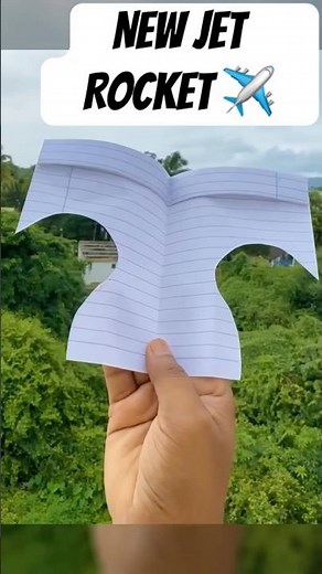How to make homemade origami Jet rocket plane ✈️ #diy #paper #origami #craft #papercraft #shorts