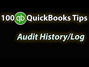 Quick QuickBooks Tip #7 - Audit History / Log