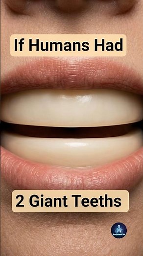 Imagine Humans with Only 2 Giant Teeth #dentalhealth #teethcare